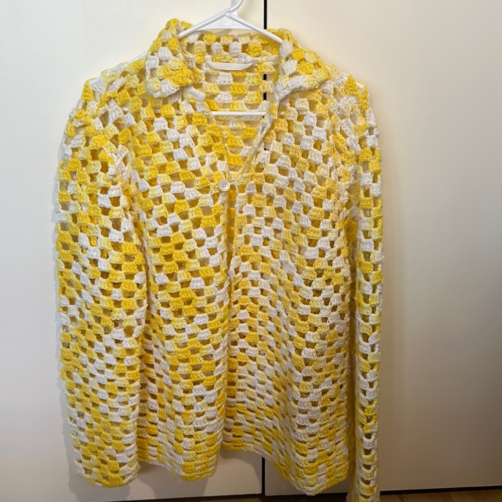 BODE VINTAGE BLANKET CROCHET JACKET XS/S